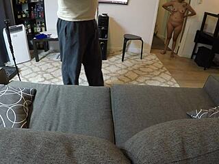 Mandy Mynxx giving intense oral on the couch POV 😈