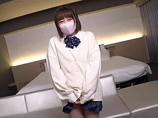 Young Japanese Babe Sora Opens Legs for Older Man’s Creampie - Part 1