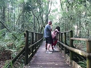 We fuck in garden of eden nearly caught 😱