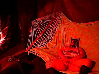 Getting Frisky In A Tent Fingering Her Wet Hole In A Hammock