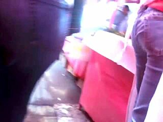 big milf ass in jeans on the street 😏