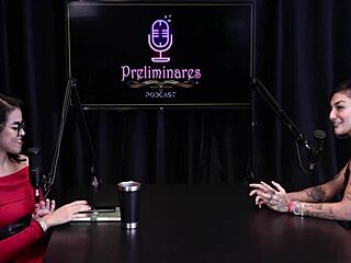 Redhead latina strips in lingerie outdoors