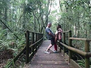 We fuck in garden of eden nearly caught 😱