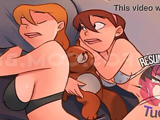 Family With Peculiar Costumes And Big Asses