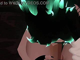 I love sucking this big cock in vrchat erp