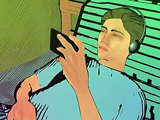 Step-son catches step-mother touching herself in bathroom.