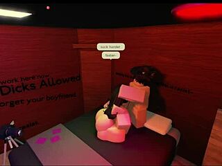 Roblox studio sex with cute friend, bent over rough