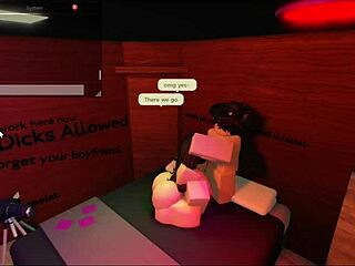 Roblox studio sex with cute friend, bent over rough