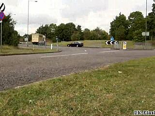 I can’t help but feel thrilled watching Isabel Dean flash her shaved pussy in public with toys.