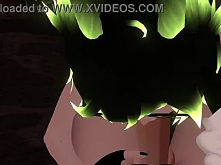 I love sucking this big cock in vrchat erp