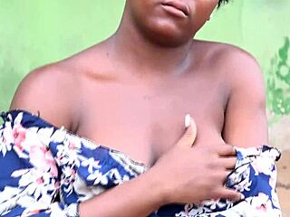 Another way to enjoy neighbor in abandoned garage with dildo play 😜