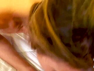 Hot blonde rides BBC bareback anal