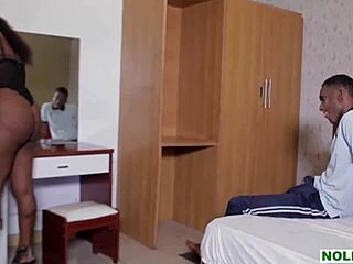 african sexy ebony babe seduces with hardcore fucking