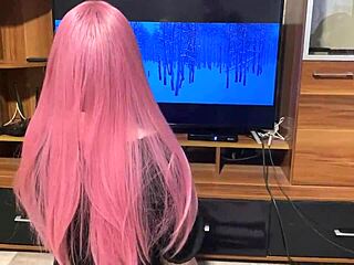 Step sister tries on a new student uniform for blowjob practice and shows her step brother her impressive skills