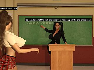 Let’s dive into lesbian play at this hairy boarding college.