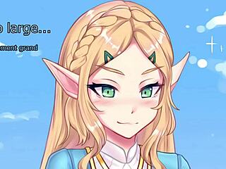 Princess Zelda guides jerk off instructions in translation