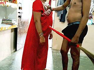 Indian desi malkin gets fucked by naukar in horny deepthroat and doggystyle