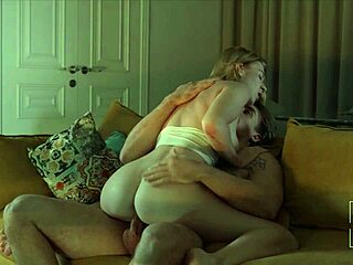 Mature brunette MILF in wedding heels rides to satisfy the married man