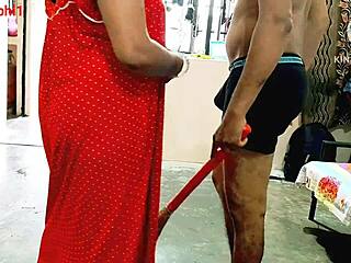 Indian desi malkin gets fucked by naukar in horny deepthroat and doggystyle