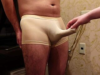 Weak Cock Rubbed Roughly on Glans for Hours Until Cumshot