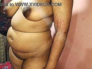 Desi Indian wife and husband dive into hard anal creampie action.