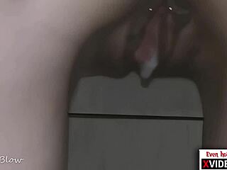 Cuckold pov closeup fucklicking wants to eat pussy after lover creampies it