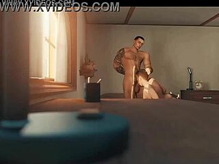 A Helping Hand! Cartoon Gay Action in Wild 3D Style