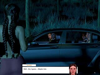 Midnight ride with lesbians at wild party ending