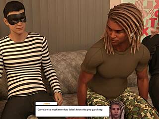 Midnight ride with lesbians at wild party ending