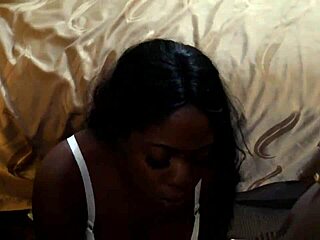 New pornstar Fantasy Vee takes 2 big black cocks in first gangbang