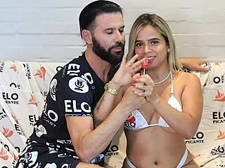 annie marin heats up the spicy room in a colombian casting interview