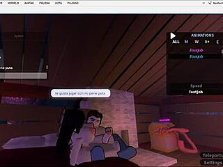 Cute Milf Gives Footjob To Papi