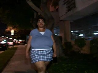 Hey, wanna see this chunky black babe get pounded in doggy?