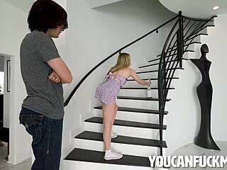 lilly bell and elias cash share a petite 18+ taboo moment for cash