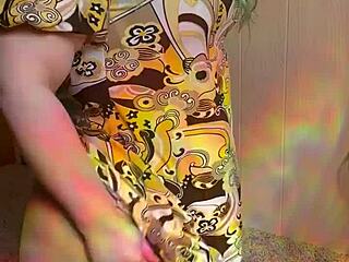 joan day rocks see-through tights and flaunts her curvy body 😍