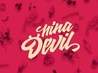 red fetish outfit on young redhead with pierced nipples tempts