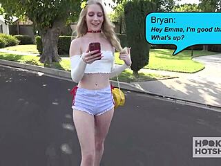 fine as hell blonde emma starletto rides cock in sloppy doggystyle rimjob