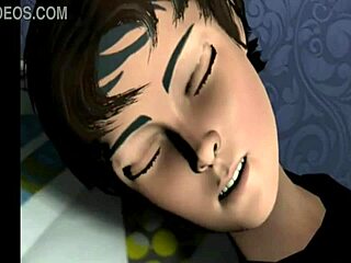 Toy Freddy Gets Blowjob, Lick, Anal, and Facial in Lesbian Fuck Scene!