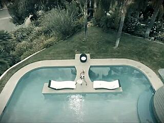 man, jillian jansen gets seth's cock in pool after sunbathing