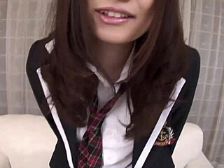 Japanese Babe Banana Asada Eats Banana After School