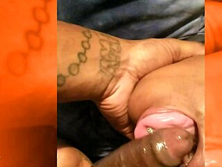 keyzz strokes takes on a massive black cock for deepthroat action in homemade facial finish.