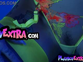 oh man, check out petite busty milf joanna angel stripping from her colorful neon lingerie