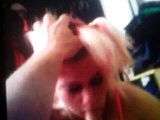 enjoying the art of deepthroat sucking and spitting