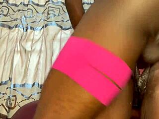 Swallowing all five cums to please her master after anal