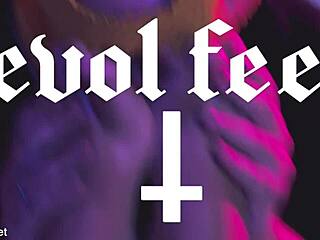 Brunette BBW Ties Feet For Wax Play