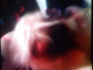 enjoying the art of deepthroat sucking and spitting