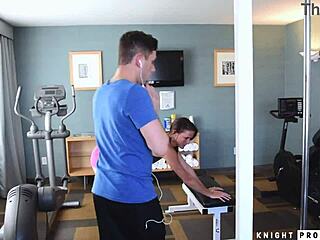 Sofie Marie Meets Guy In The Gym And Works Out His Cock