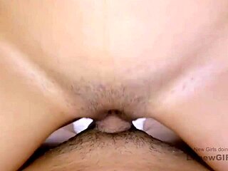 Dazzling brunette model gets fucked on sofa during pov casting interview with father-in-law