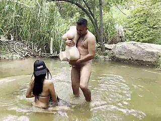 Mi Novio Me Folla En El Rio Con Una Muñeca Sexual De Tantaly En Brunette Fucking