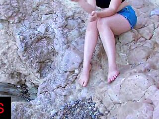 Brunette And Blonde Girls Fucked At Seaside